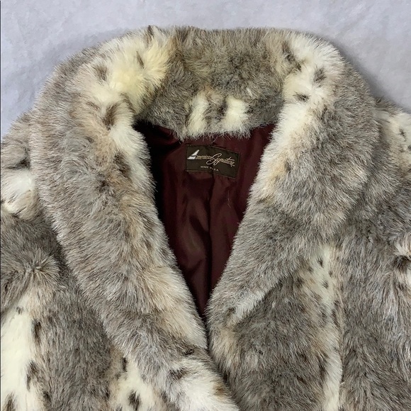 Vintage American Signature Faux Fur Coat Size 14 - Picture 2 of 5